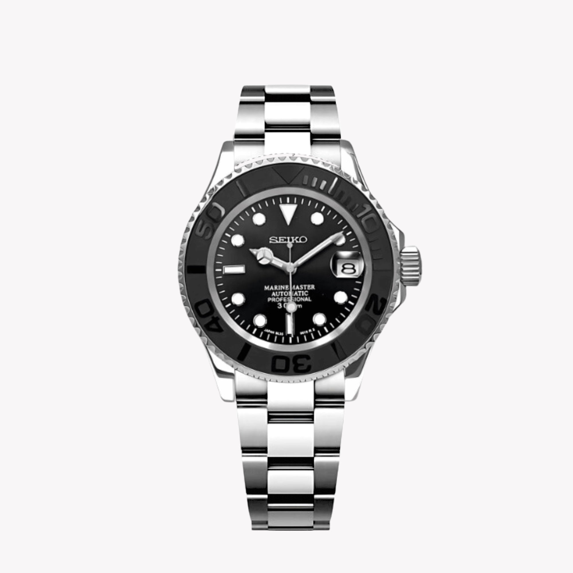 Seikomariner Black Rubber